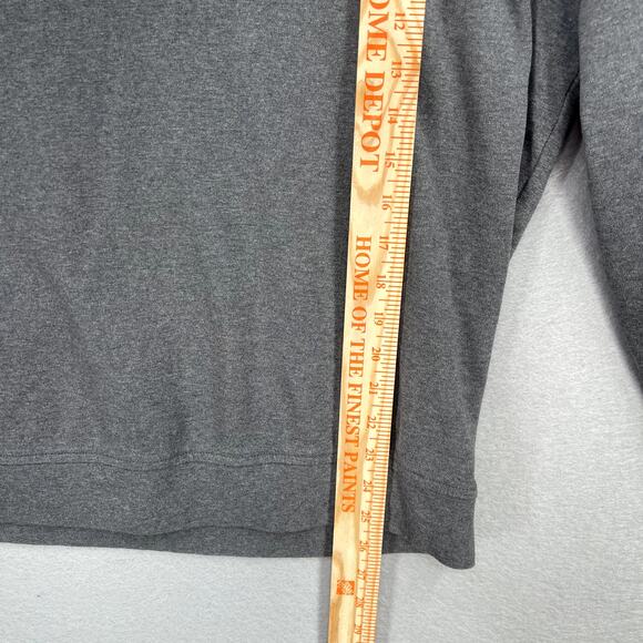 Peter Millar Sweater Mens Large Gray Quarter Zip Pullover Sweatshirt Adult - Picture 7 of 9